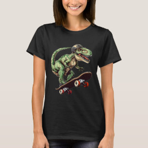 Funny Dinosaur T Rex On Skateboard Skateboarding K T-Shirt