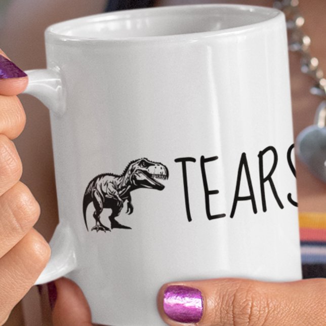 Funny Dinosaur Tears Coffee Mug (Creator Uploaded)