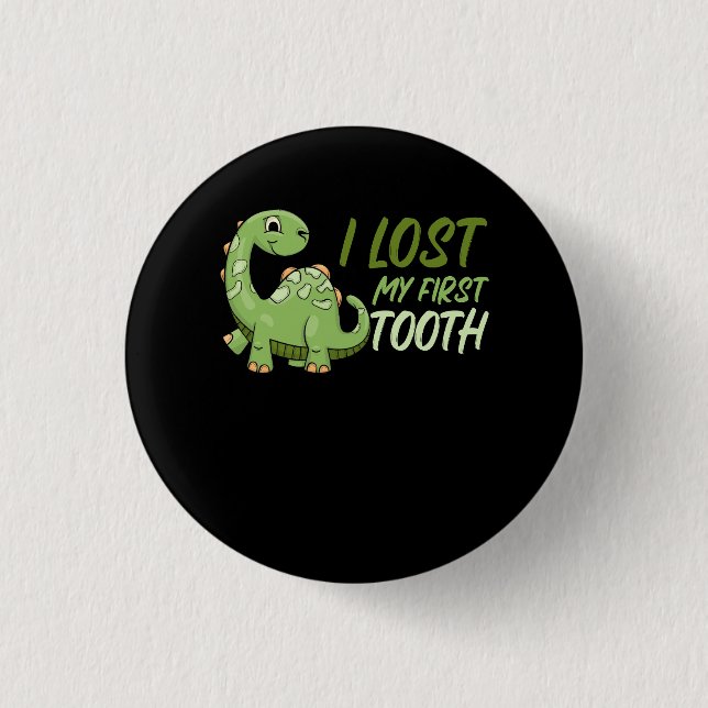 Funny Dinosaur Tooth Fairy Kids T Rex I Lost My Fi 3 Cm Round Badge (Front)
