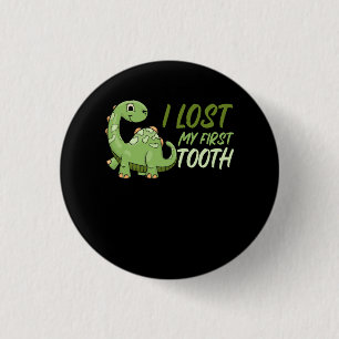 Funny Dinosaur Tooth Fairy Kids T Rex I Lost My Fi 3 Cm Round Badge