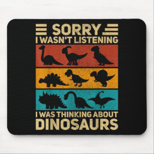 Funny Dinosaur Vintage Dinosaur Outfit Types Of Di Mouse Mat