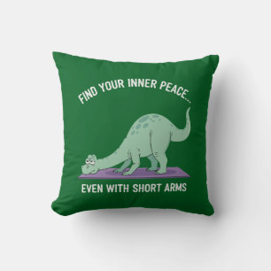 Funny Dinosaur Yoga: Find Your Inner Peace With Cushion