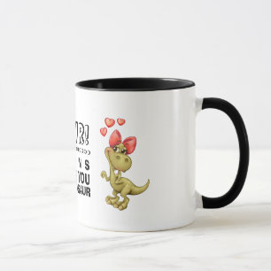 Funny Dinosaurs Valentine's Day Gift Mugs
