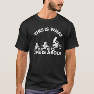Funny Dirt Bike Dad Motocross Motorcycle for Fathe T-Shirt