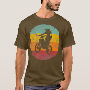 Funny Dirt Bike  Vintage Motocross Boys Men T-Shirt