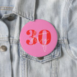 Funny Dirty 30 30th Birthday 10 Cm Round Badge<br><div class="desc">Step into your thirties with a laugh with our 'Funny Dirty 30 30th Birthday Button'! This cheeky, naughty 30 birthday pin is the perfect accessory for your milestone celebration. Designed to add a splash of humour to your birthday attire, this gag gift is not just a button—it’s a conversation starter....</div>
