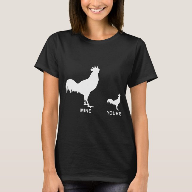 Funny Dirty Chicken Tee Rude Offensive Top offensi (Front)