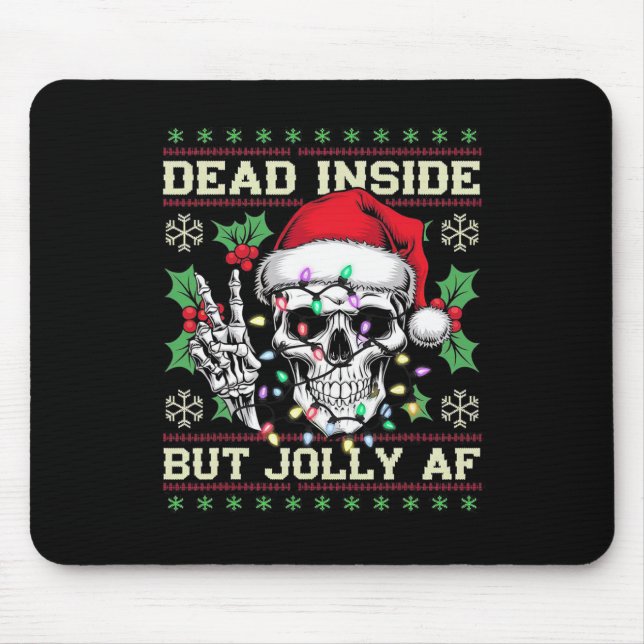 Funny Dirty Christmas Ugly Sweater  Mouse Mat (Front)