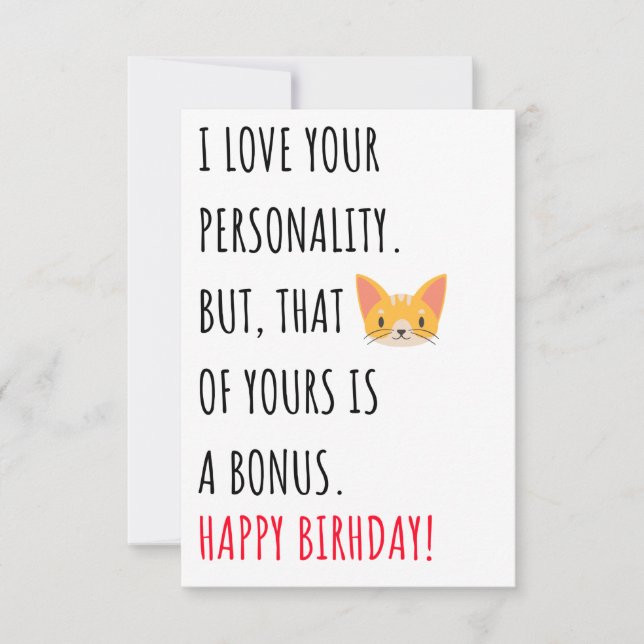 Funny dirty naughty happy birthday card for her  (Front)