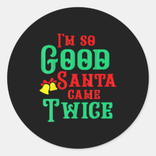Funny Dirty Naughty Inappropriate Christmas Classic Round Sticker