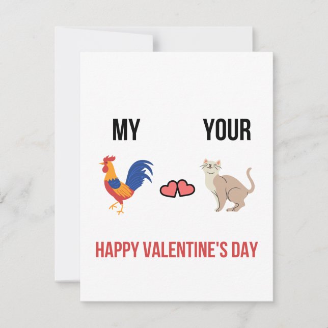 Funny Dirty Naughty Valentines Card for her (Front)