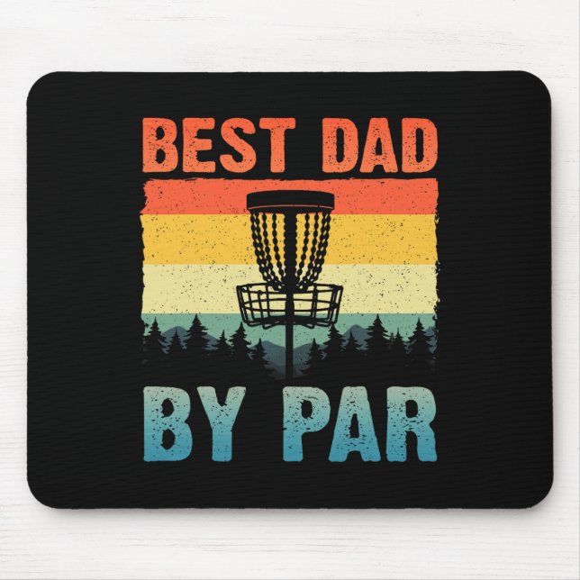 Funny Disc Golf Art For Men Dad Disc Golf Player D Mouse Mat (Front)