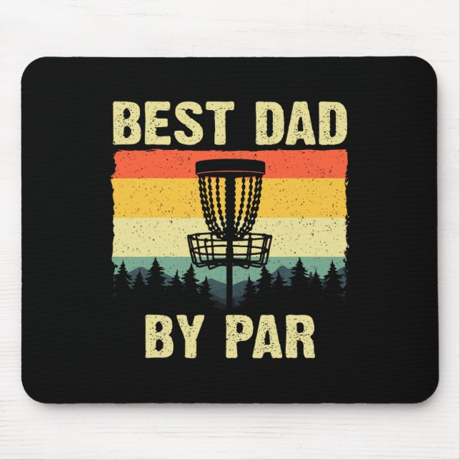 Funny Disc Golf Art For Men Dad Disc Golf Player D Mouse Mat (Front)