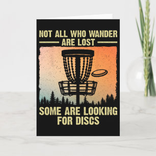Funny Disc Golf Art For Men Women Disc Golfer Play Card