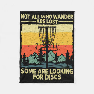 Funny Disc Golf Art For Men Women Disc Golfer Play Fleece Blanket