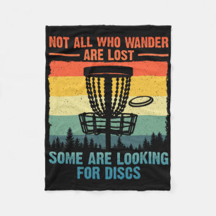 Funny Disc Golf Art For Men Women Disc Golfer Play Fleece Blanket