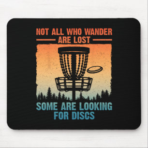 Funny Disc Golf Art For Men Women Disc Golfer Play Mouse Mat