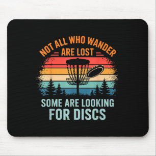Funny Disc Golf Art For Men Women Disc Golfer Play Mouse Mat