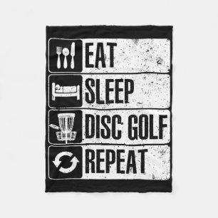Funny Disc Golf Art For Men Women Golf Player Disc Fleece Blanket