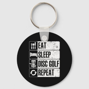 Funny Disc Golf Art For Men Women Golf Player Disc Key Ring