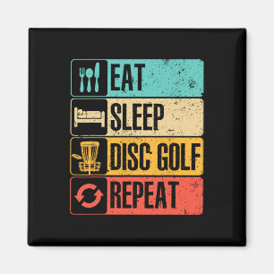 Funny Disc Golf Art For Men Women Golf Player Disc Magnet