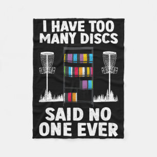 Funny Disc Golf Art For Men Women Kids Disc Golf P Fleece Blanket