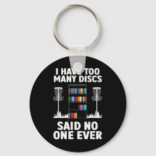 Funny Disc Golf Art For Men Women Kids Disc Golf P Key Ring