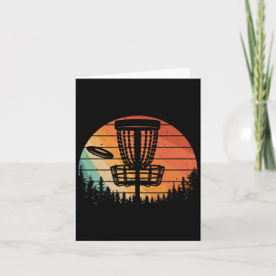 Funny Disc Golf Art For Men Women Kids Disc Golfer Card