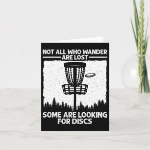 Funny Disc Golf Art For Men Women Kids Disc Golfer Card