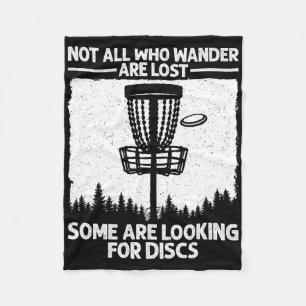 Funny Disc Golf Art For Men Women Kids Disc Golfer Fleece Blanket