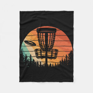 Funny Disc Golf Art For Men Women Kids Disc Golfer Fleece Blanket