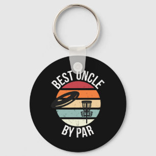 Funny Disc Golf Best Uncle By Par Frisbee Dad Toss Key Ring