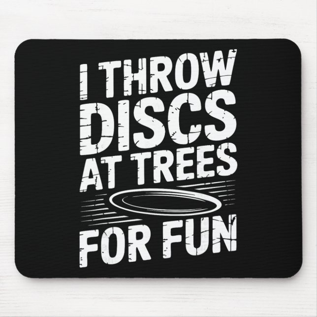 Funny Disc Golf Course  Mouse Mat (Front)