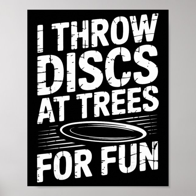 Funny Disc Golf Course  Poster (Front)
