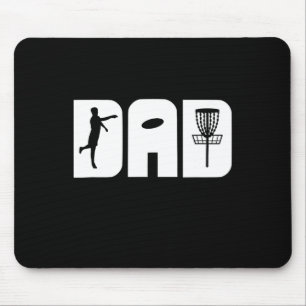 Funny Disc Golf Dad Fathers Day Mouse Mat