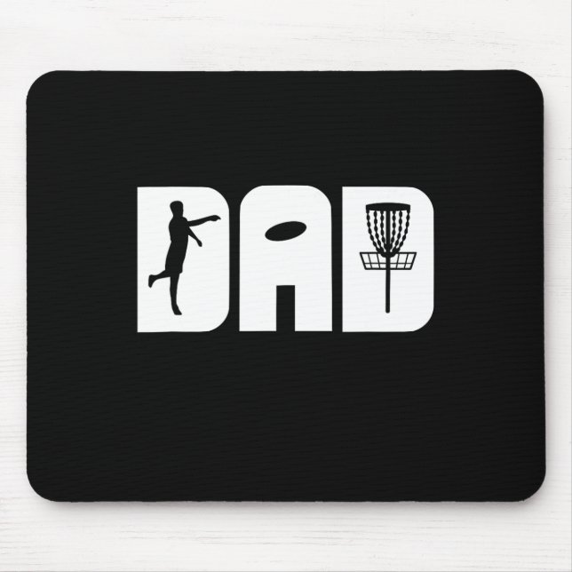 Funny Disc Golf Dad Fathers Day  Mouse Mat (Front)