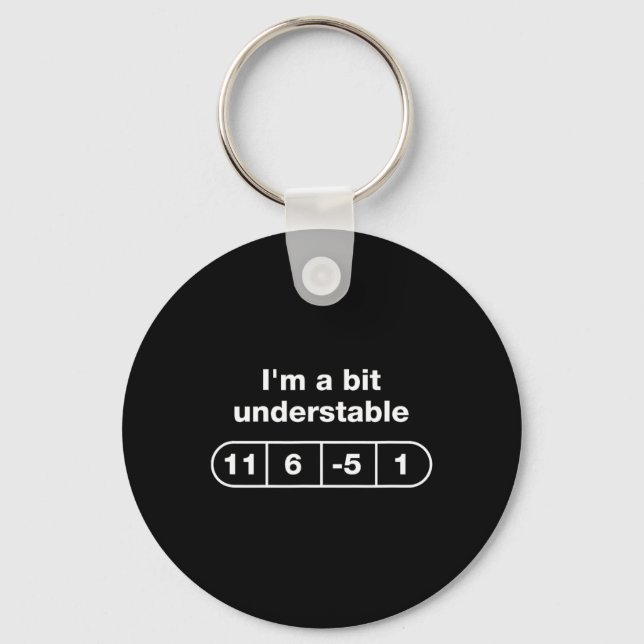 Funny Disc Golf Dad Quote Disc Golf Understable Nu Key Ring (Front)