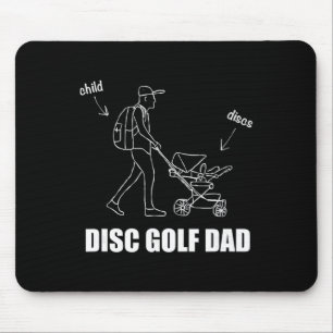 Funny Disc Golf Dad Stroller Ckpack Child T Shirt Mouse Mat