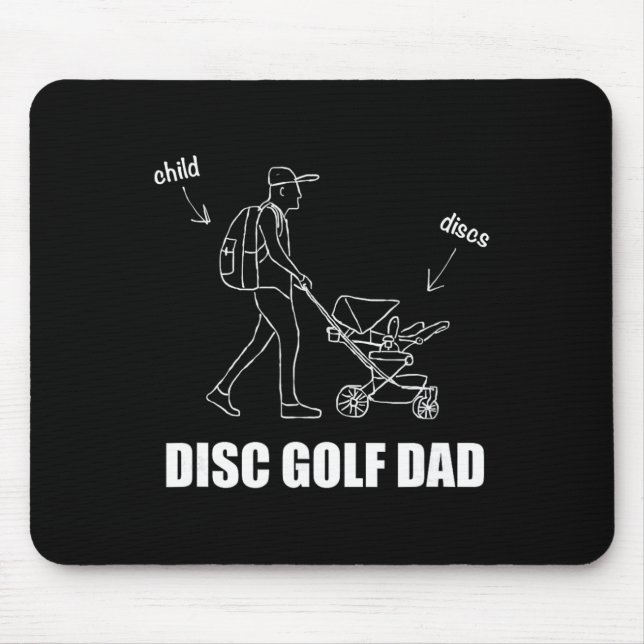 Funny Disc Golf Dad Stroller Ckpack Child T Shirt  Mouse Mat (Front)