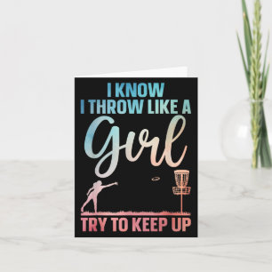 Funny Disc Golf Design For Girl Women Disc Golf Lo Card