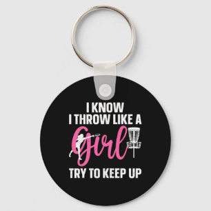 Funny Disc Golf Design For Girl Women Disc Golf Lo Key Ring