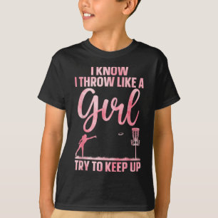 Funny Disc Golf Design For Girl Women Disc Golf Lo T-Shirt