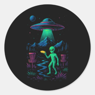 Funny Disc Golf Design For Men Women Disc Golf Ali Classic Round Sticker