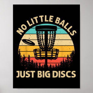 Funny Disc Golf Design For Men Women Disc Golf Lov Poster
