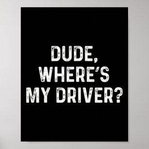 Funny Disc Golf Driver Poster