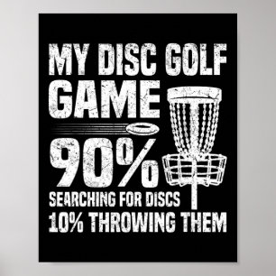 Funny Disc Golf For Beginner Poster