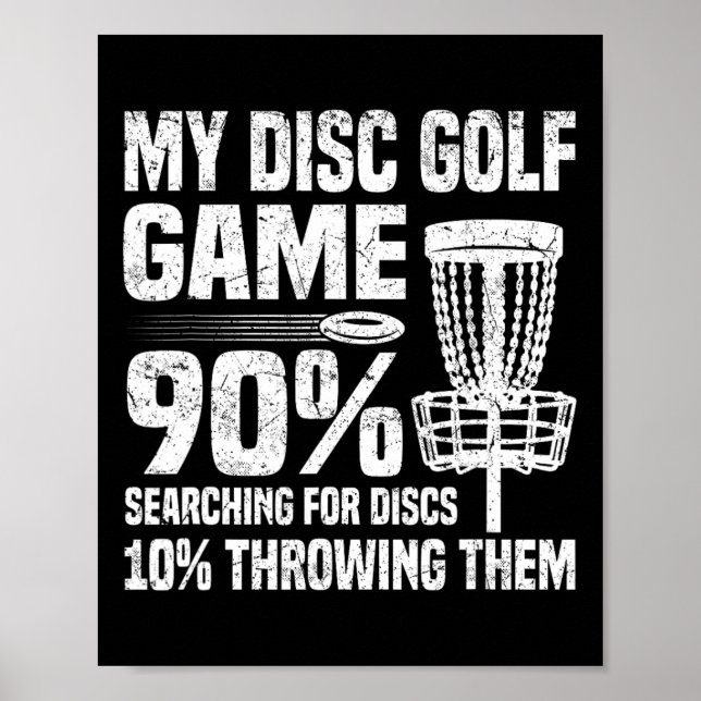 Funny Disc Golf For Beginner  Poster (Front)