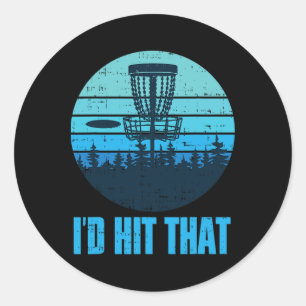 Funny Disc Golf Gifts - Frisbee Golf Disc Golf Cou Classic Round Sticker