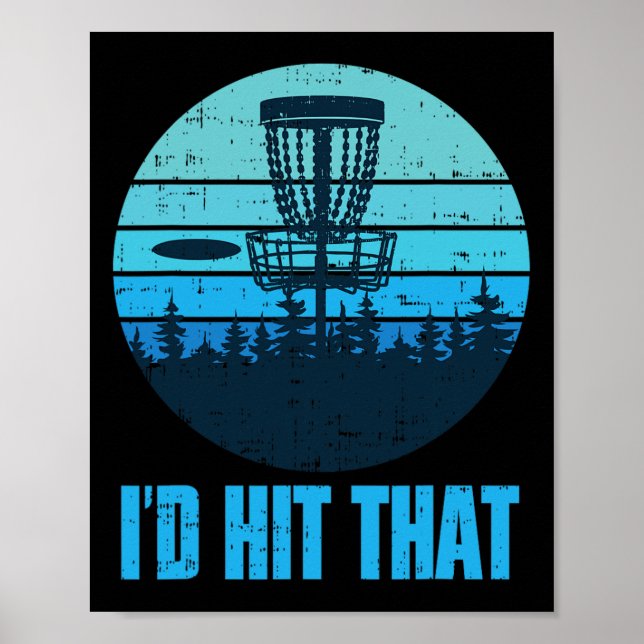 Funny Disc Golf Gifts - Frisbee Golf Disc Golf Cou Poster (Front)