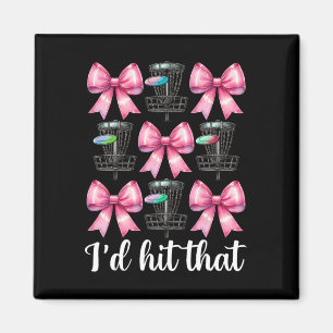 Funny Disc Golf Girl Mum Mother's Day Discgolf I'd Magnet